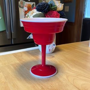 Red solo cup margarita/martini “glass” (plastic)